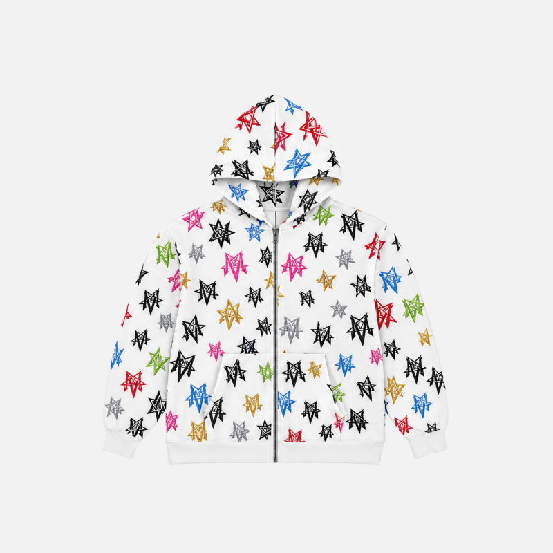 GRAFFITI HOODIE WHITE