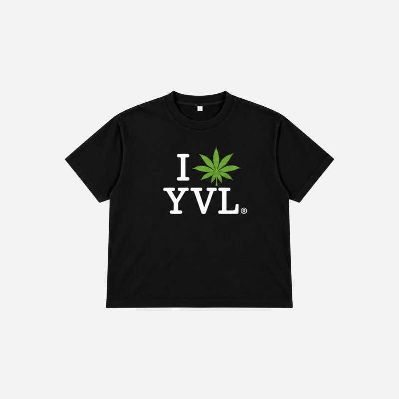 MARIJUANA TEE BLACK
